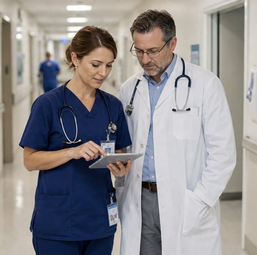 Healthcare team at work