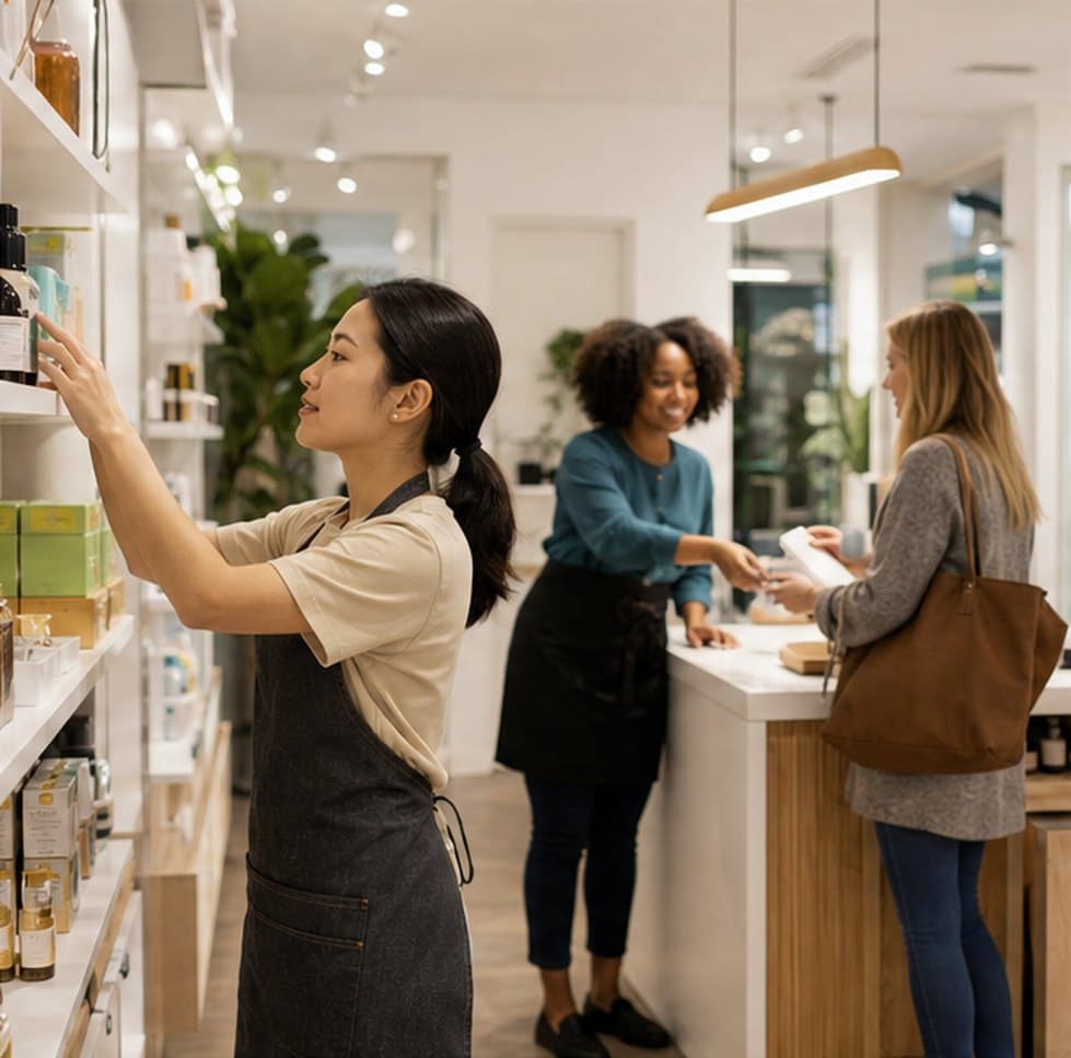 Retail & distribution team at work